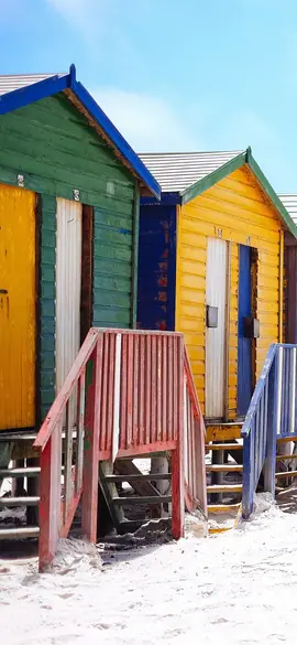 Beach huts, the original photo